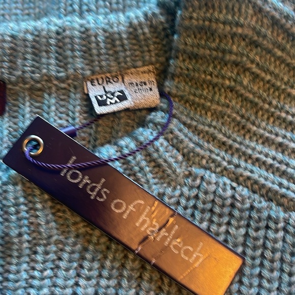 lords of harlech - NWT Cameron xtrafine teal 95% wool pullover - size M - Picture 4 of 6